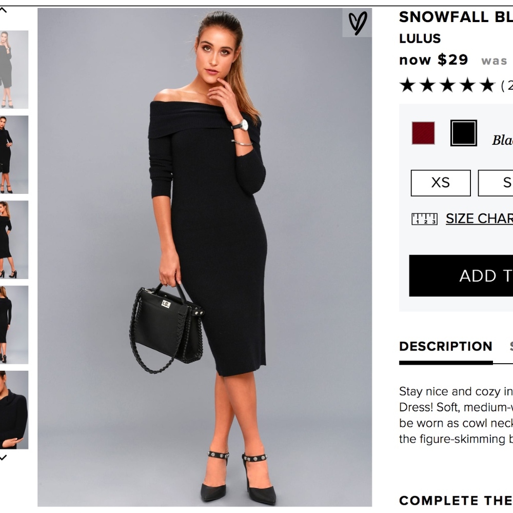 Lulus Cozy Midi Sweater Dress